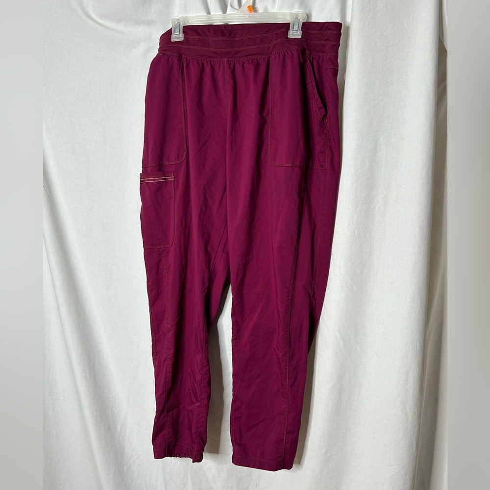 Revolution by‎ Cherokee Women’s XL Scrub Pants Burgundy